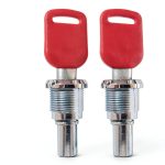 Gumball Machine Lock and Key for GV25 GV18 ACKSTAR Lid 1/4 inch Thread-0