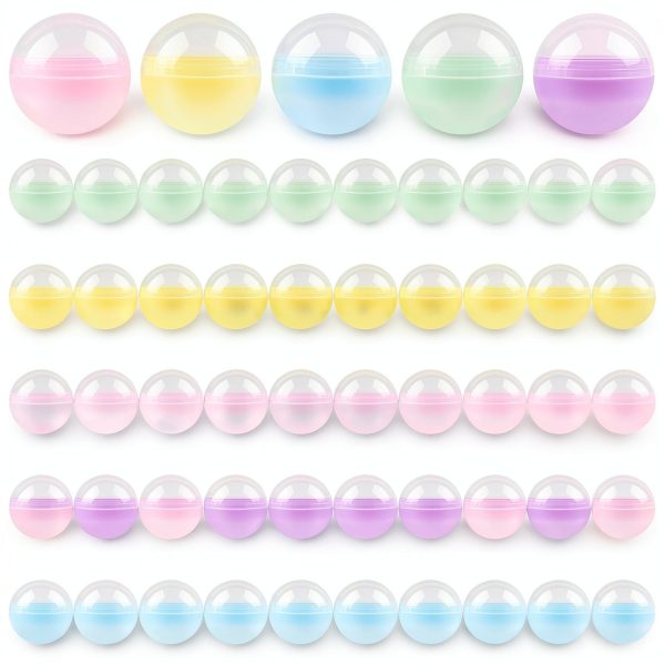 AUEAR Small Round Capsules 2 Inch Vending Machine 50 Pack Plastic-0