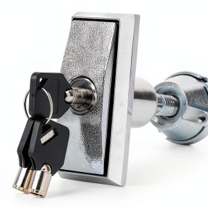 Universal T-Handle Vending Machine Lock KIKEEP Zinc Plated Duty 3 Keys-0