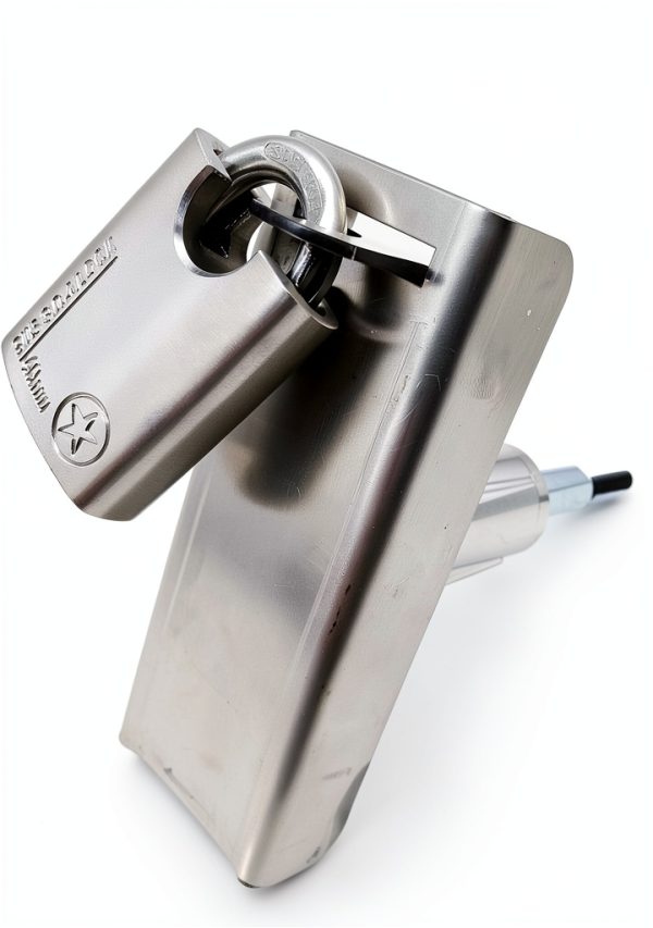 Vending Machine Door Lock Stainless Steel Cover by LORADAR LD-VD-COVER-4
