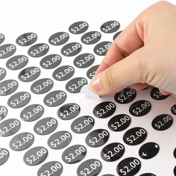 2160 Pcs Black Vending Machine Price Labels InnoHHustle 6 Prices-6