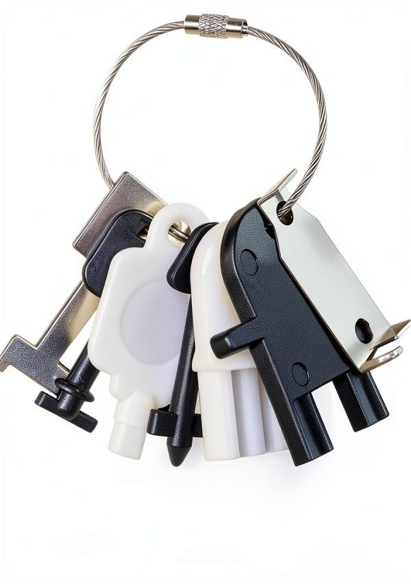 Javiix Dispenser Key Set 8PCS for Paper Towel and Toilet Paper-0