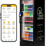 HAHA AI Smart Open-Front Vending Machine 245 Capacity Unit Black-0