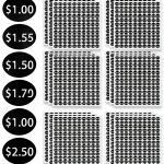 2160 Pcs Black Vending Machine Price Labels InnoHHustle 6 Prices-0