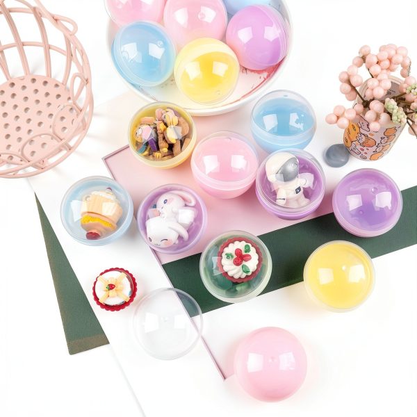 AUEAR Small Round Capsules 2 Inch Vending Machine 50 Pack Plastic-2